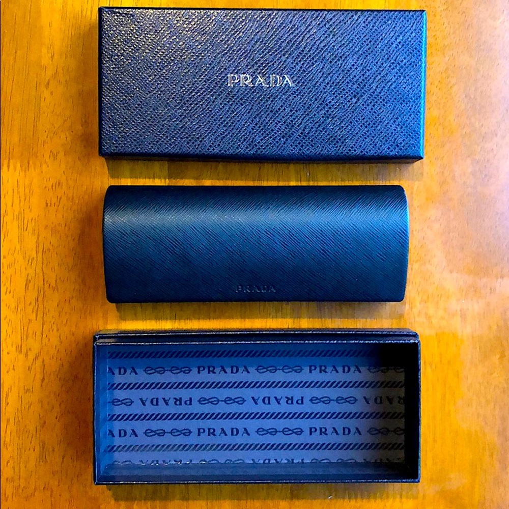 Authentic Prada Snakeskin print eyewear case